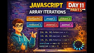 JavaScript Array Iteration Methods – forEach, map, filter, reduce, every & some (Part 5)
