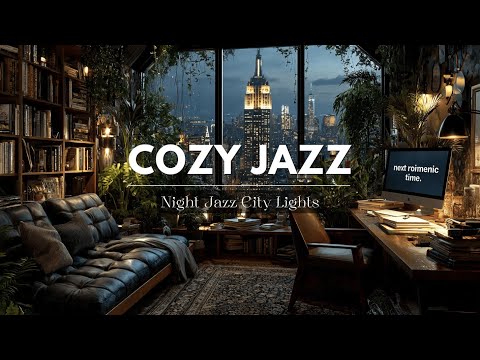 Cozy Night Jazz for Study & Work Vibes ~ Relaxing Instrumental Jazz Lounge Music