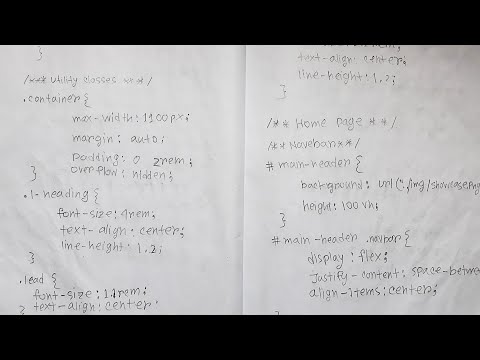 Handwriting Code for a Fictional Website