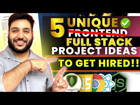 Get a Web Developer Job Now! | 5 Entry-Level Mern Stack Projects to Boost Your Resume | hindi