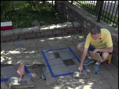 Patio Makeover - DIY Paver Staining Tips - Test Area