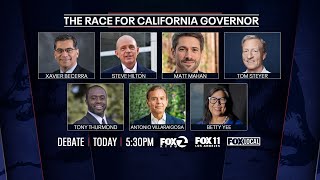 LIVE | Race for California Governor: KTVU & FOX 11's gubernatorial debate