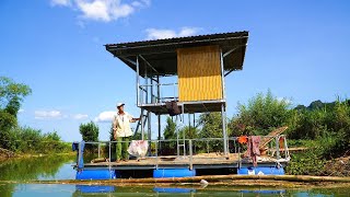 Build a cheap floating house in just 5 days.