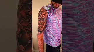 Tattooing a full sleeve of cartoon characters‼️ #tattoo #tattooideas #tattooartist #cartoontattoo