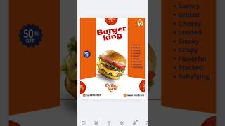 canva burger adpost|@DM_Spark #canva #howtodesignattractivepostincanva #graphicdesignapp #trends
