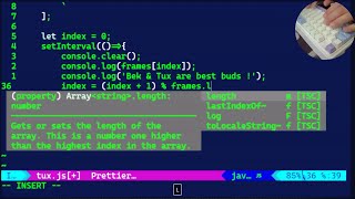 Redragon Gloria Pro 3 Bumblebee Keeb Showcase: JS Animation with Neovim - ASMR Crunching Sound