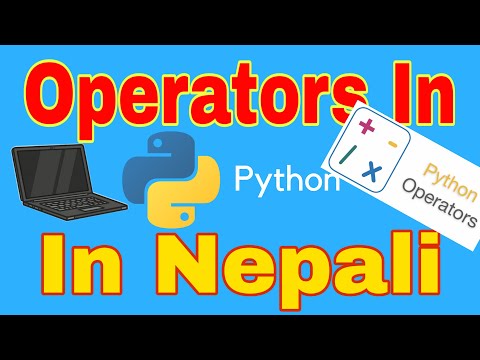 Operators In Python In Nepali || Python In Nepali #3 || Tutor Sushant || #PythonProgramming ||