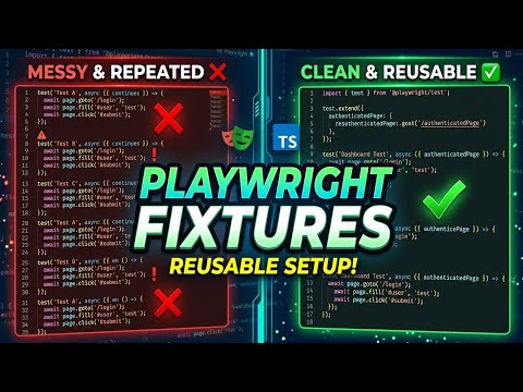 Playwright Fixtures Explained for Beginners | Complete Tutorial