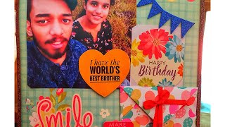 Birthday Easel stand card ❤ #brother #sister #gift #ideas #craft #diy #simple #photo #art #simple 😍😍