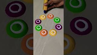 Rangoli designs for beginners #rangoli#rangolidesigns#rangoliforbeginners#shorts