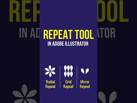 Use of Repeat Tool Features in Adobe Illustrator