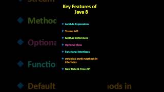 🔥 Java 8 Features Explained | Key Updates in Java 8 | Java Shorts #shorts