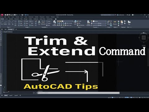 AutoCAD Trim and Extend Command |
