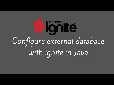 Configuring external storage with Ignite