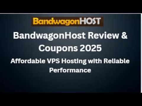 BandwagonHost Review 2025 | VPS Hosting Features, Pricing & Performance Explained #vps #hosting