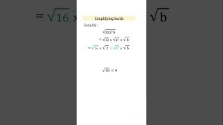 Simplifying Surds #math #mathematical #learning #study #iq  #usamath #function #short #recommended