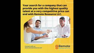 Hire Only The Best From Remote Resource LLC