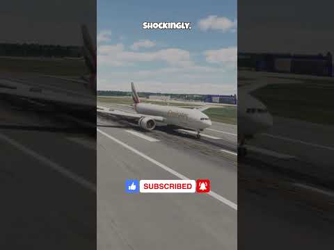 Emirates 777 Hit the Runway Hard on Takeoff… Then Took Off!