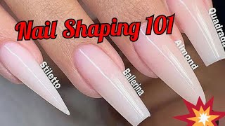 Beginninger nails tech: How to shape and file your nails 💅with hand file. #beginnerfriendly