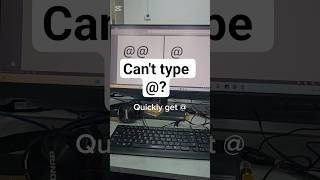 Can’t Type @ ? This Shortcut Will Save You!#TechTok#YtShorts#DubaiTechTips#BeginnerTechGuide#ai #pc