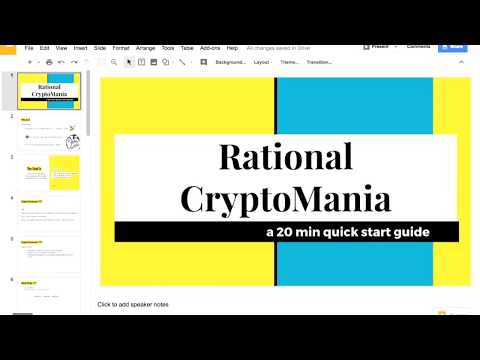 Rational CryptoMania - your 20 min quick start guide as a dev or investor