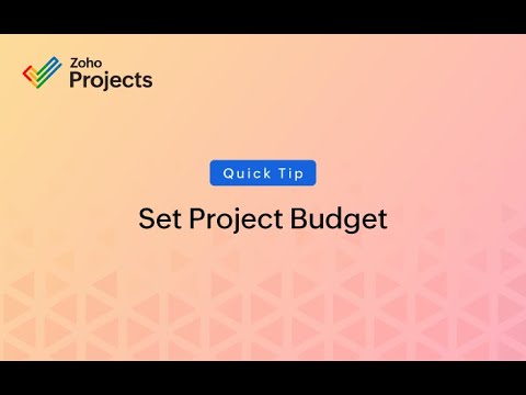 Quick Tip - Set Project Budget