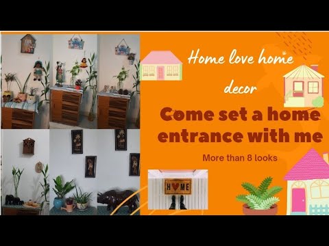 Come set a home entrance with me 1 entrance 8 looks #homedecoration #homedecor #plantdecor #decor