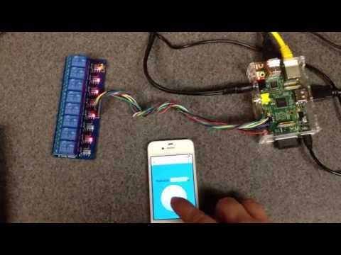 Raspberry pi 8 Channel Relay on the Iphone