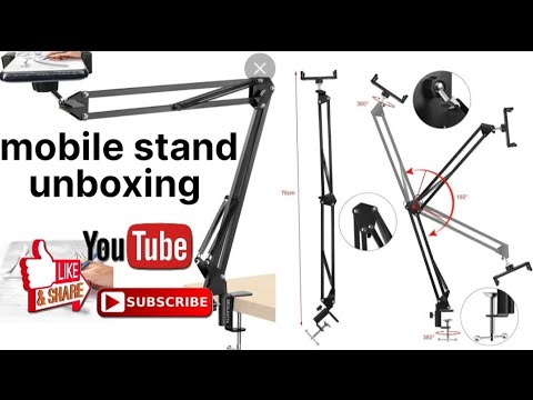 best mobile stand unboxing black mobile stand📦📦📦 video shooting mobile stand 💯😱?