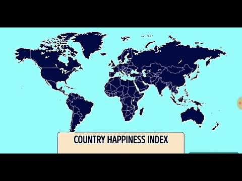 A MAP OF WORLD HAPPINESS !