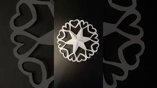 How to make easy paper snowflake #shorts #snowflakes part 68#craft #creative #art #yt #papercrafts