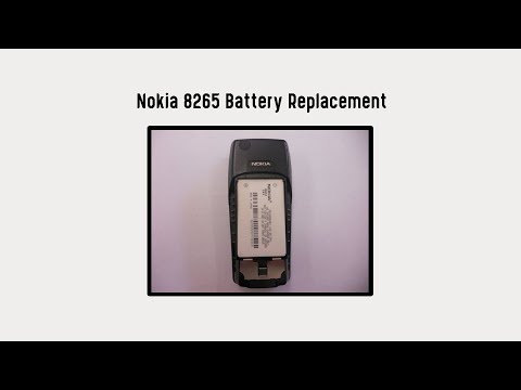 Nokia 8265 Battery Replacement