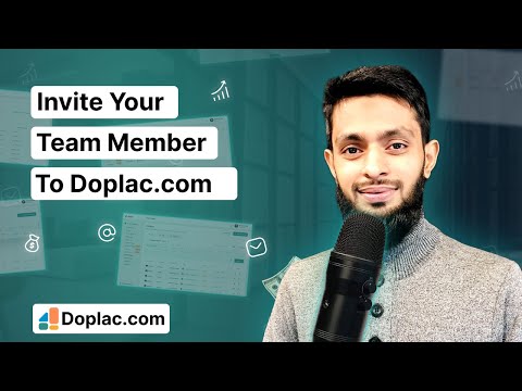 Invite your team member to Doplac | Doplac CRM