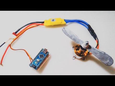 How to run brushless motor using arduino | bldc motor control