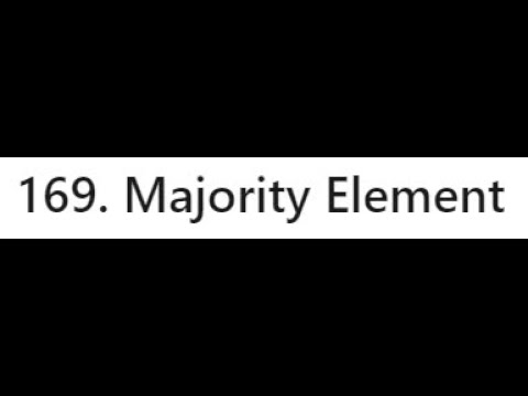 LeetCode 169. Majority Element - in Java