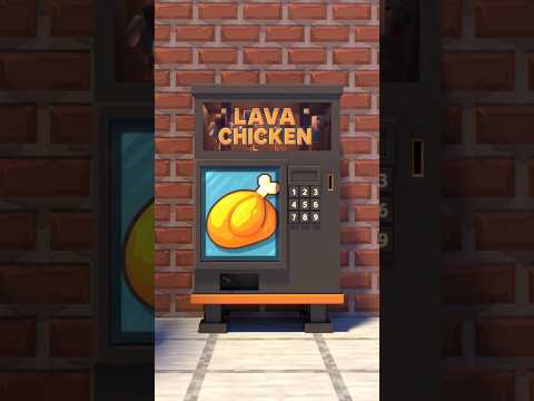 Steve Tries the Lava Chicken Vending Machine! 🍗🔥 | Minecraft Animation