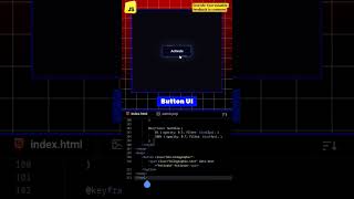 😲OMG!  Future UI Unlocked! Holographic Glow Button Using HTML CSS & JavaScript | DevZiaul #Shorts