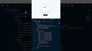 "Creating a fantastic clock through coding."❤️#yt #hacker #programming #codinggirl #coding #followme