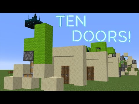 10 Minecraft Sculk Sensor Doors in 30 Seconds