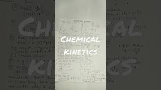 #shorts #jee2022 Chemical Kinetics Short Notes