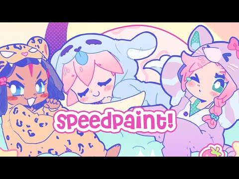 ପ| SPEEDPAINT ❥ stone ocean sleepover ⋆˙⟡♡✿