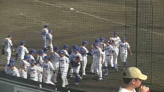 【ファーム 逆転優勝への一歩 どらほー】中日ドラゴンズ 橋本侑樹投手が福岡ソフトバンクホークス最後の打者を抑えてゲームセット後の様子 2025/9/26 ナゴヤ球場