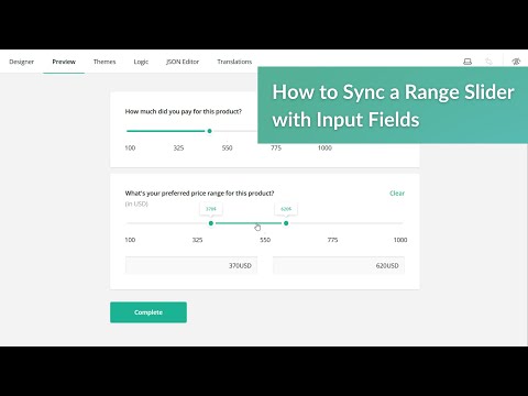 How to Sync a Range Slider with Input Fields | Custom Form Builder