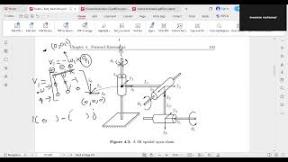 Transformation matrix of 3R Robot POE method Example