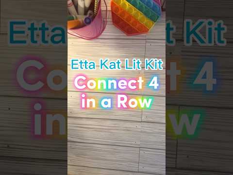 Etta Kat Lit Kit: Connect Four on a Row #SOR #earlyliteracy #prek #reading #kindergartenactivities