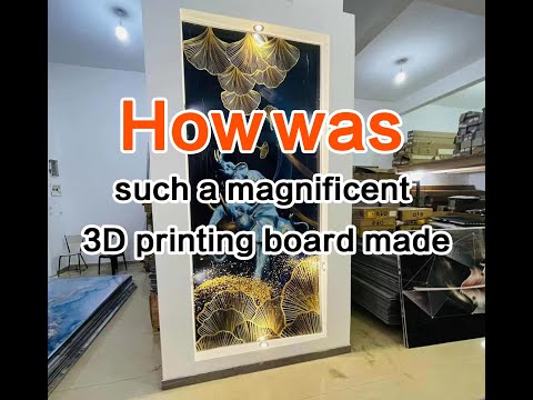 How was such a magnificent 3D printing board made