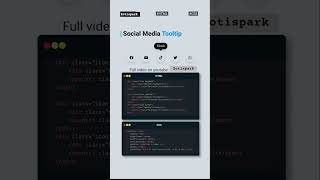 Best social media tooltip hover design by Zotispark #socialmedia #icon