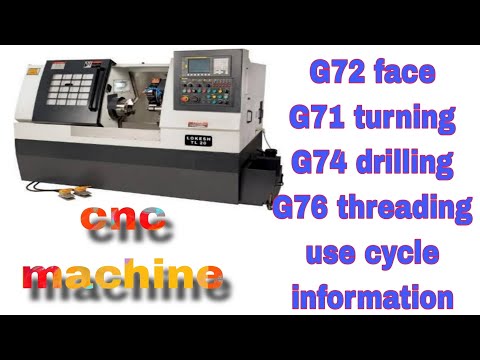 cnc lathe machine main jadda  use होने  वाले cycle  की live program