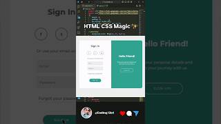 HTML CSS magic ✨💥#shortvideo #codinglover #webdesign #bts #codinglove