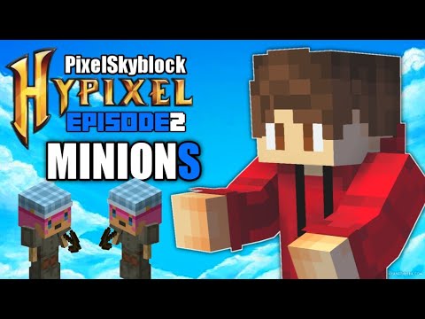 Hypixel Like Server For Minecraft Pe | #02 Making Minions In PixelSkyblock | हिंदी में 2022